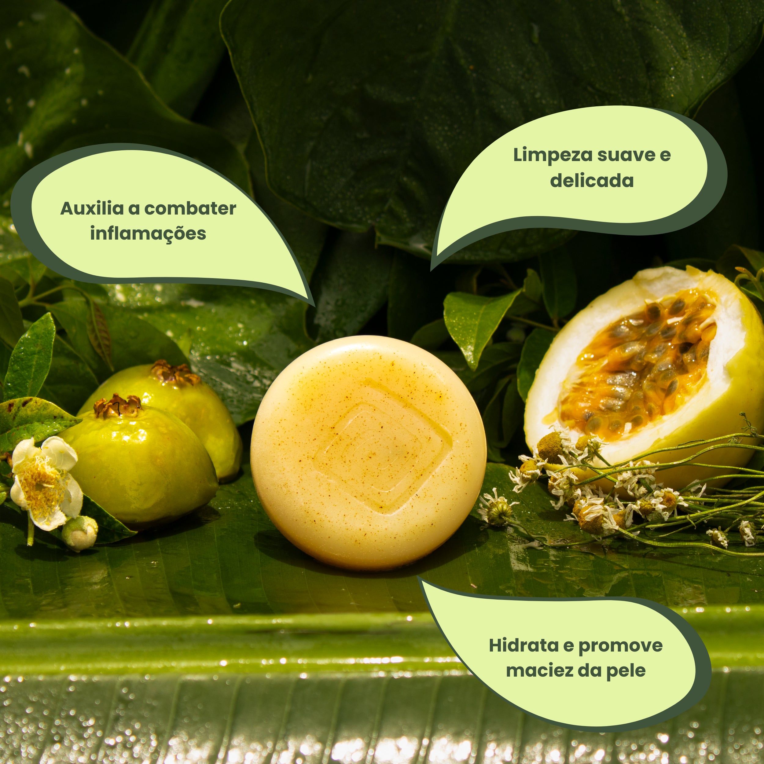 Sabonete corporal natural calmante