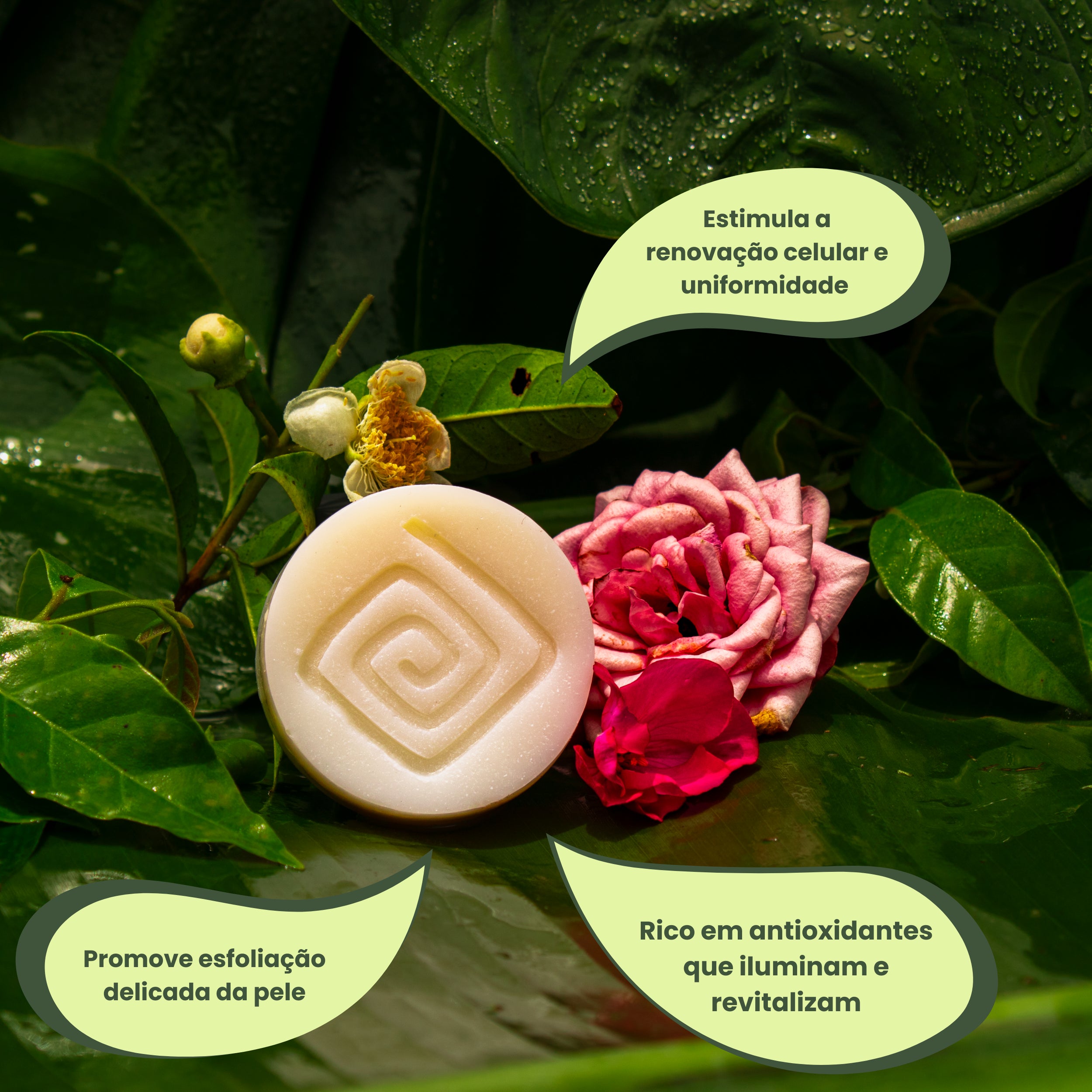 Sabonete facial natural hidratante