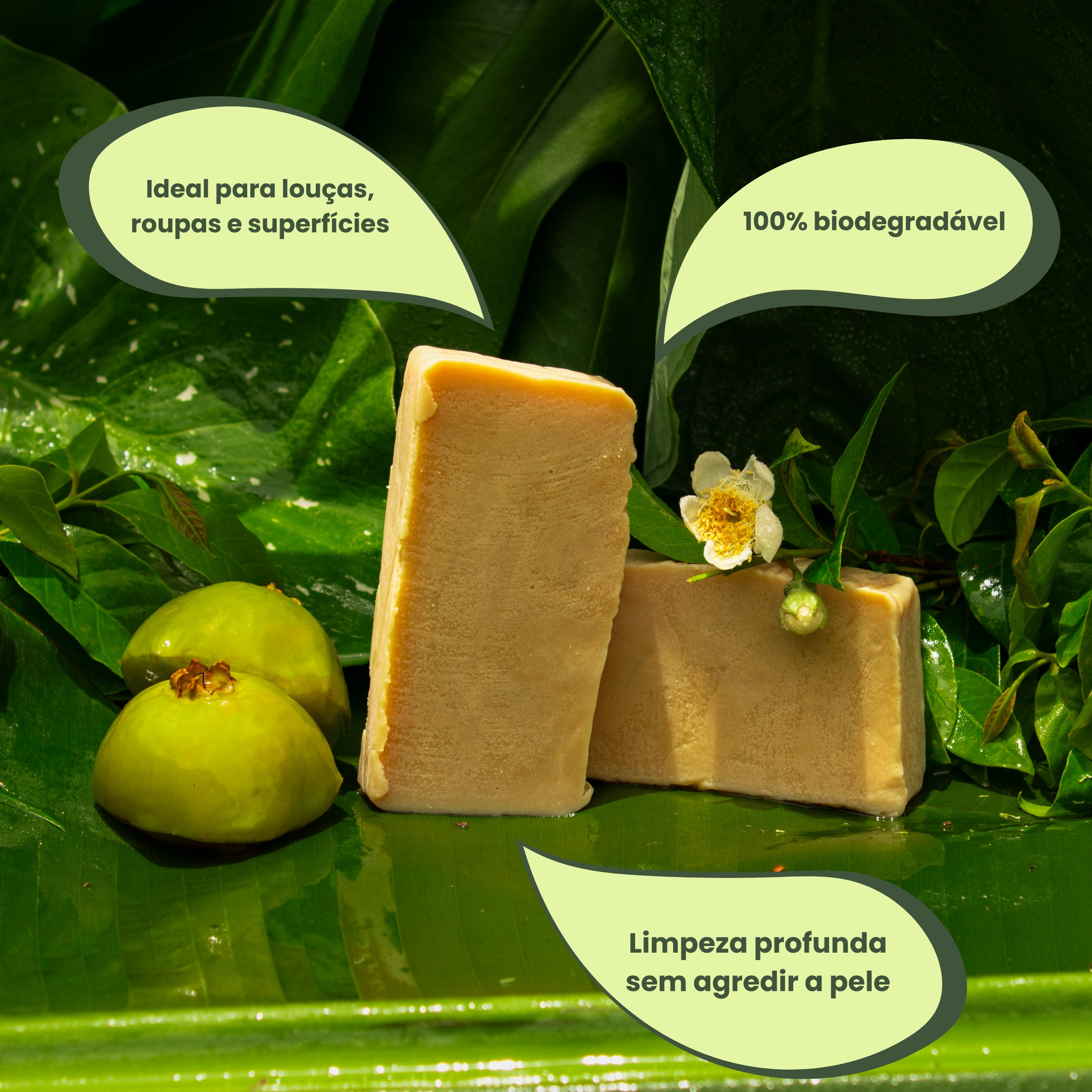 Kit 3 sabão multiuso (Feito com óleo reciclado)