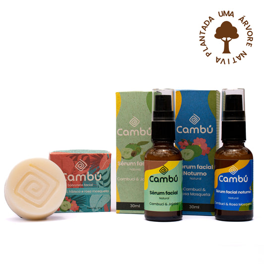 Kit rotina facial natural Cambú - Dia & Noite