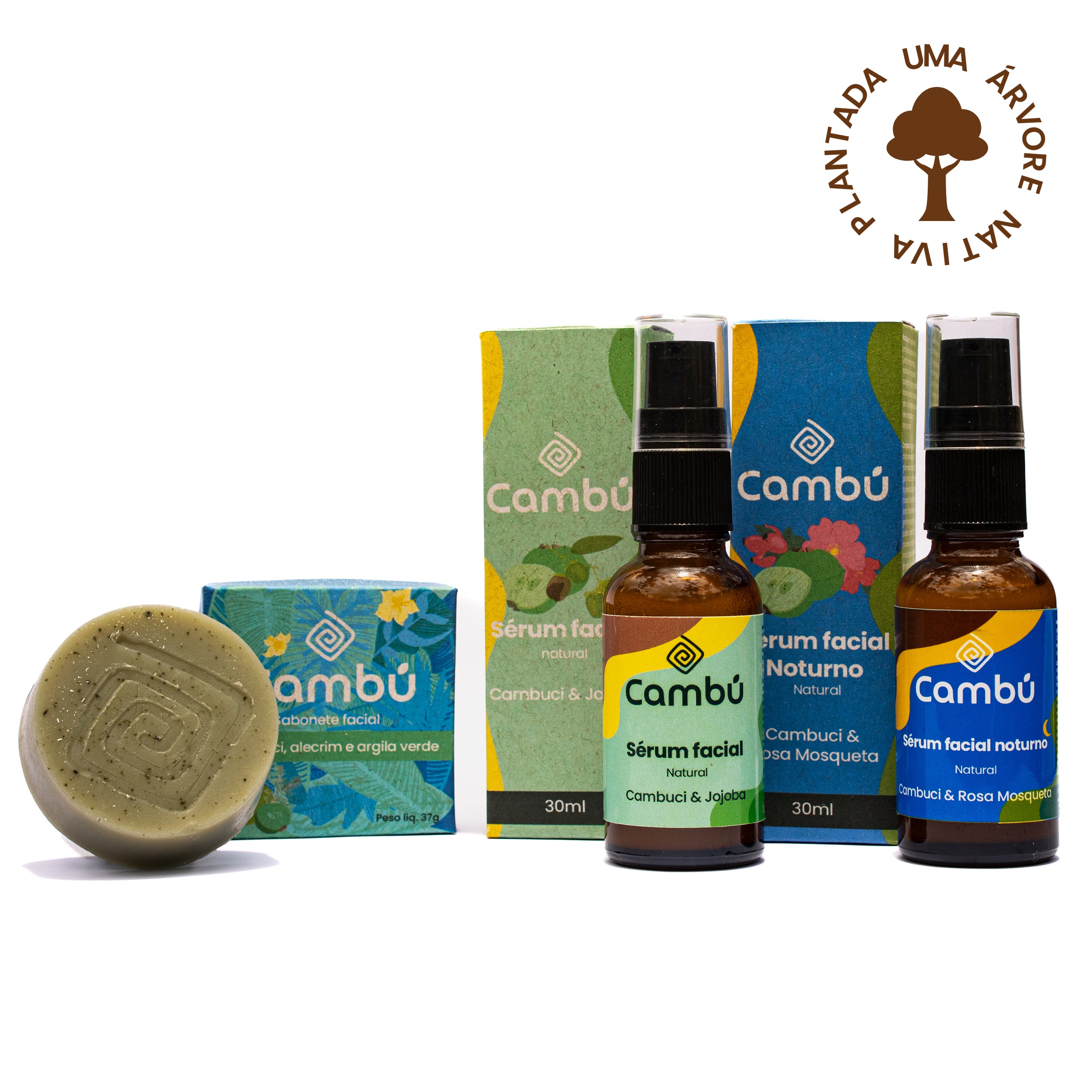 Kit rotina facial natural Cambú - Dia & Noite