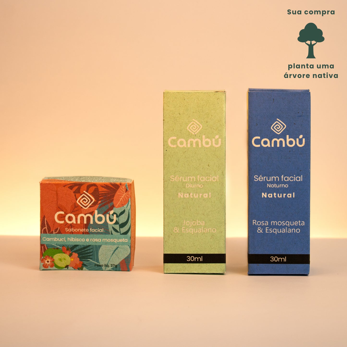 Kit rotina facial natural Cambú - Dia & Noite