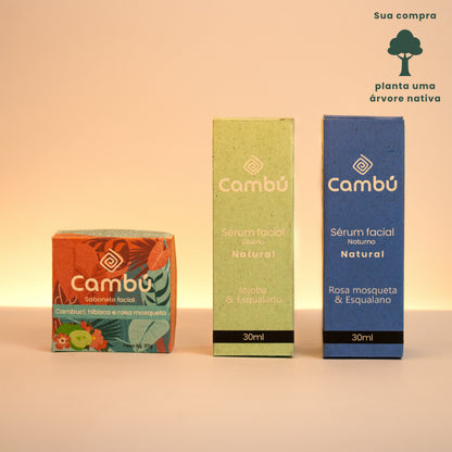 Kit rotina facial natural Cambú - Dia & Noite
