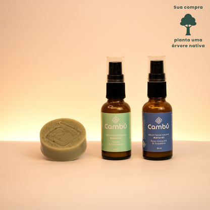 Kit rotina facial natural Cambú - Dia & Noite